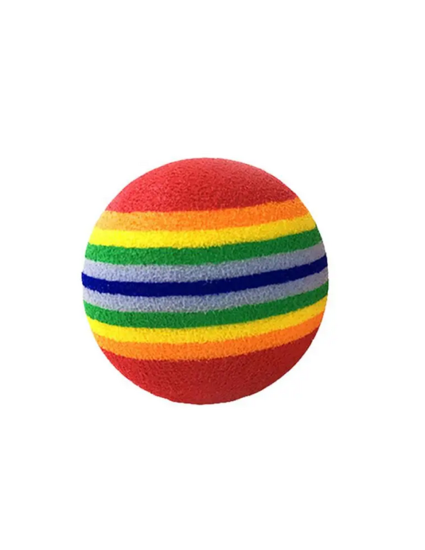 12 Pcs Colorful Rainbow Foam Balls for Dog Training and Fun