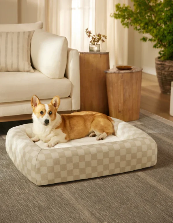 Woven Bolster Pet Bed